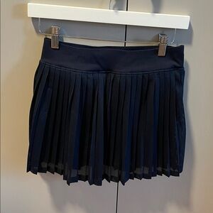 Free People Navy Pleated Skort